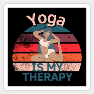 Yoga Is My Therapy Magnet